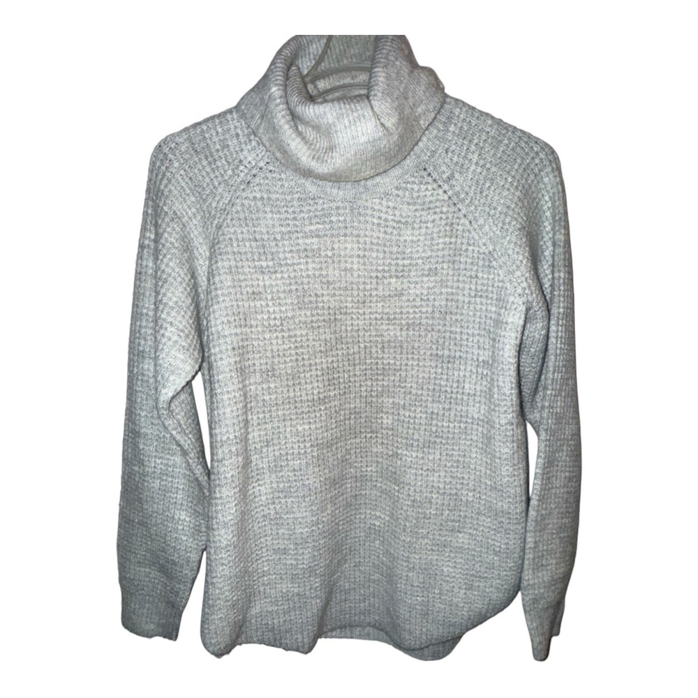 Kuhl Womens L Sienna Gray Knit Cowl Neck Sweater Pullover Outdoors Long Sleeve
